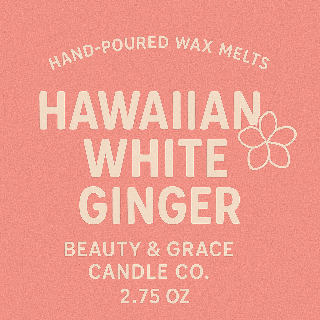 Hawaiian White Ginger Wax Melts