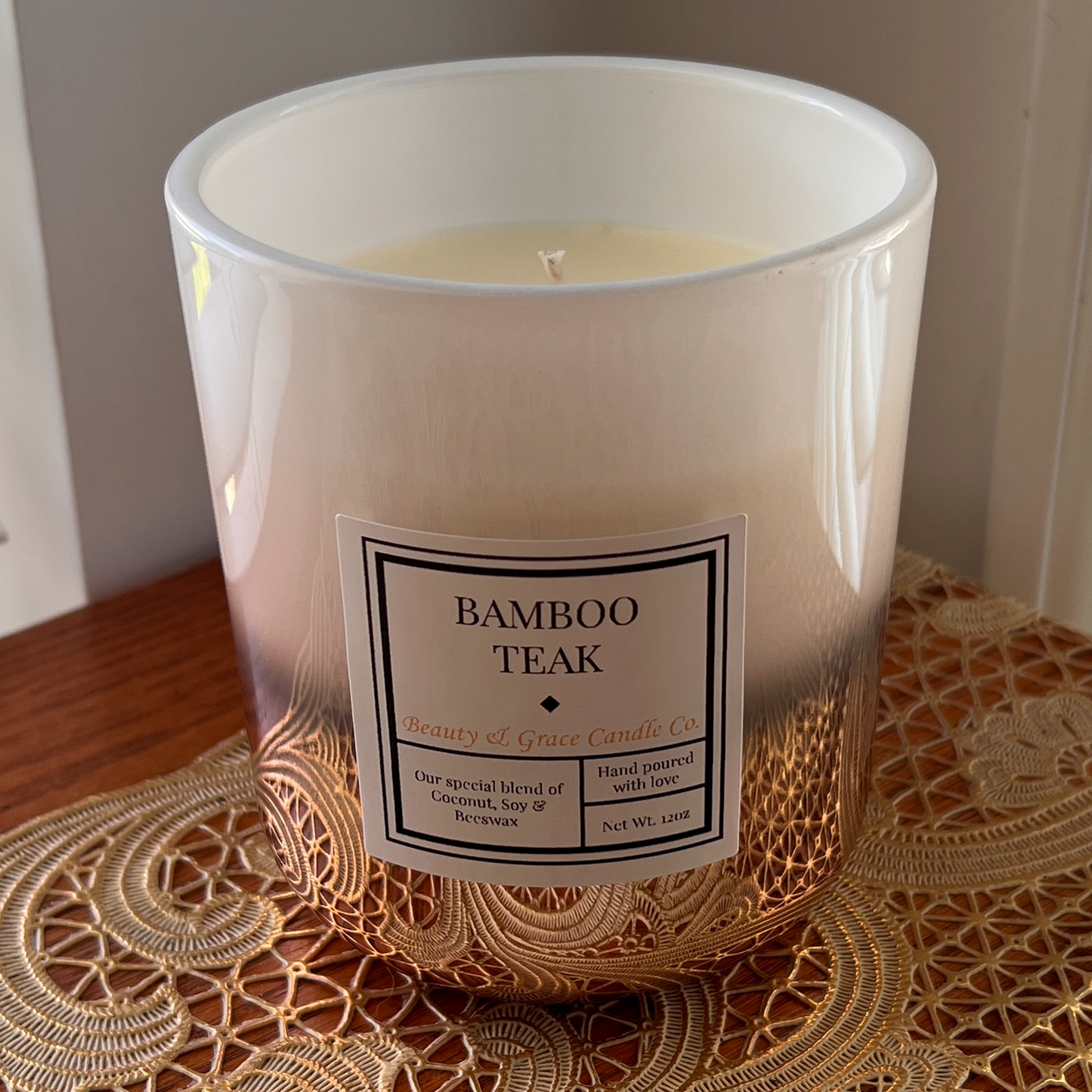 Bamboo Teak Candle