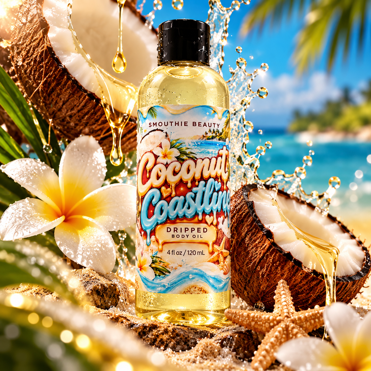 Dripped Body Oil