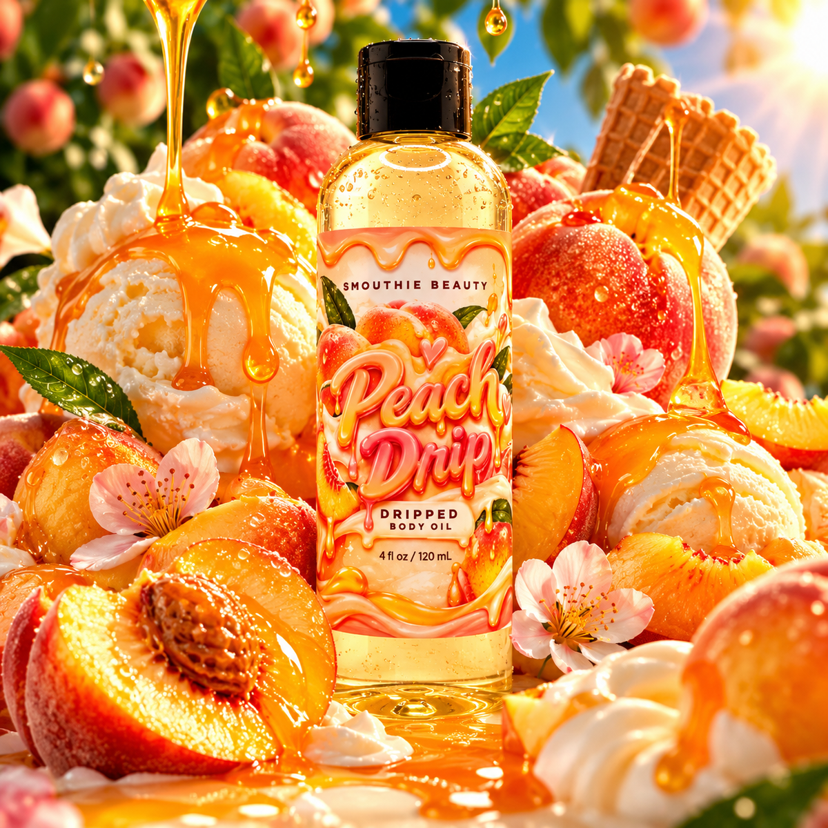 Dripped Body Oil