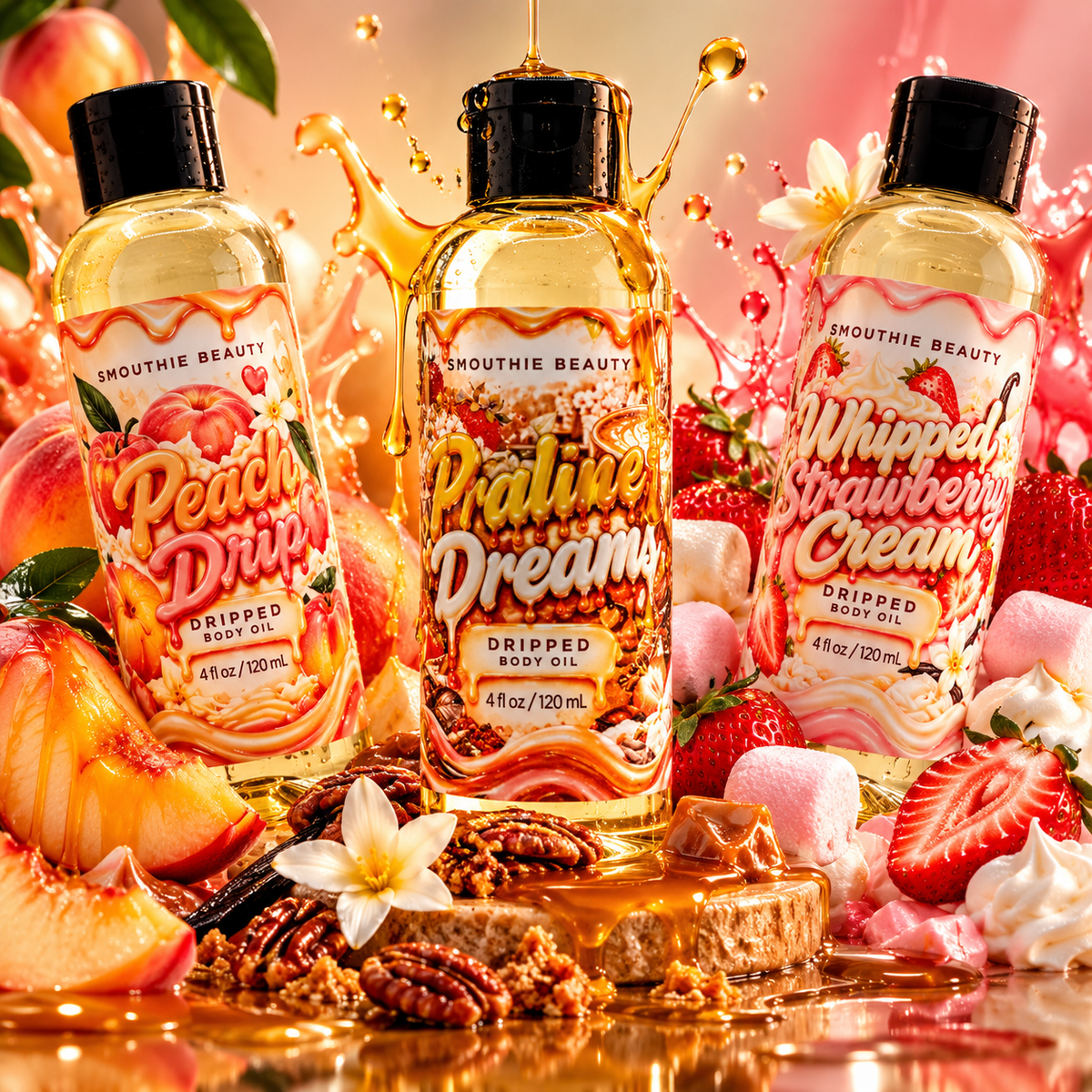 Dripped Body Oil