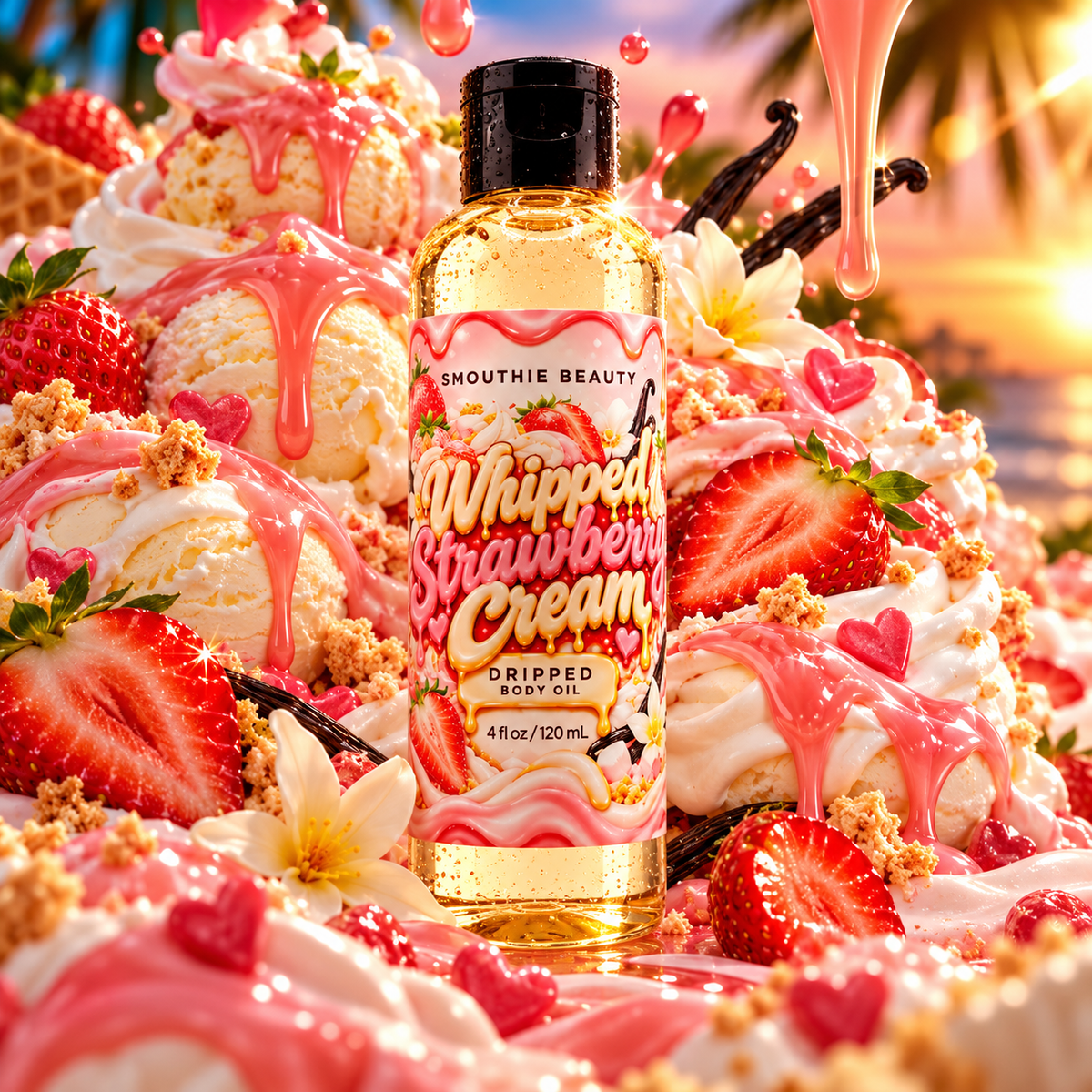 Dripped Body Oil