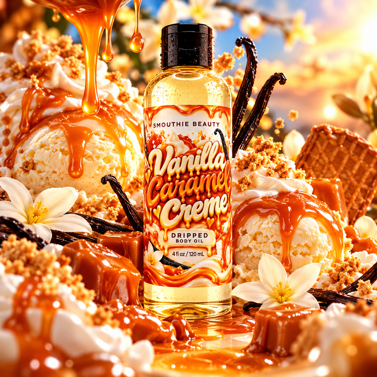 Dripped Body Oil