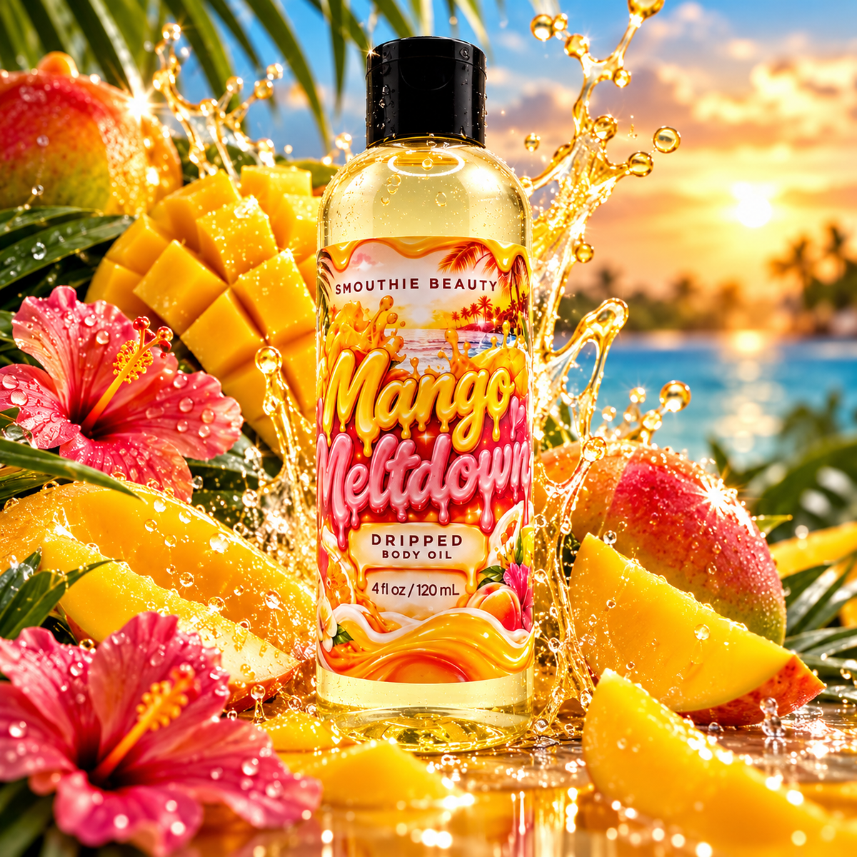 Dripped Body Oil