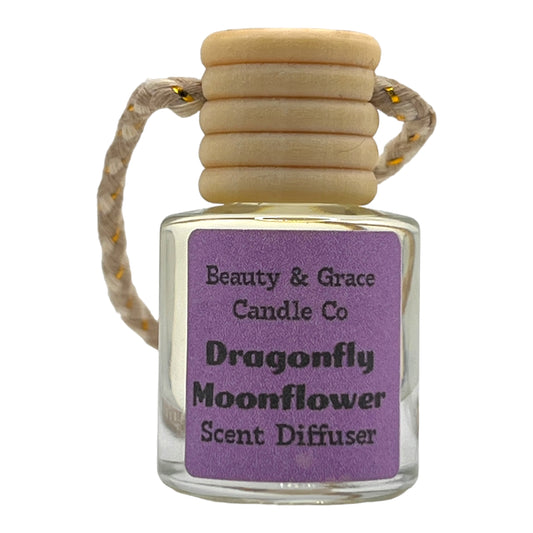 Dragonfly Moonflower Car Scent Diffuser