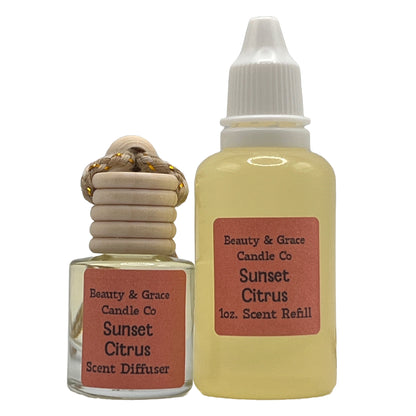Sunset Citrus Car Scent Diffuser