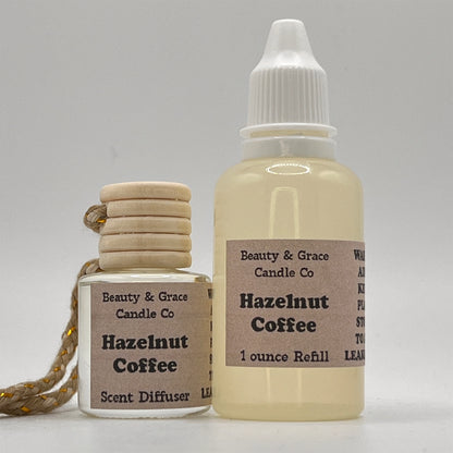 Hazelnut Coffee Car Scent Diffuser