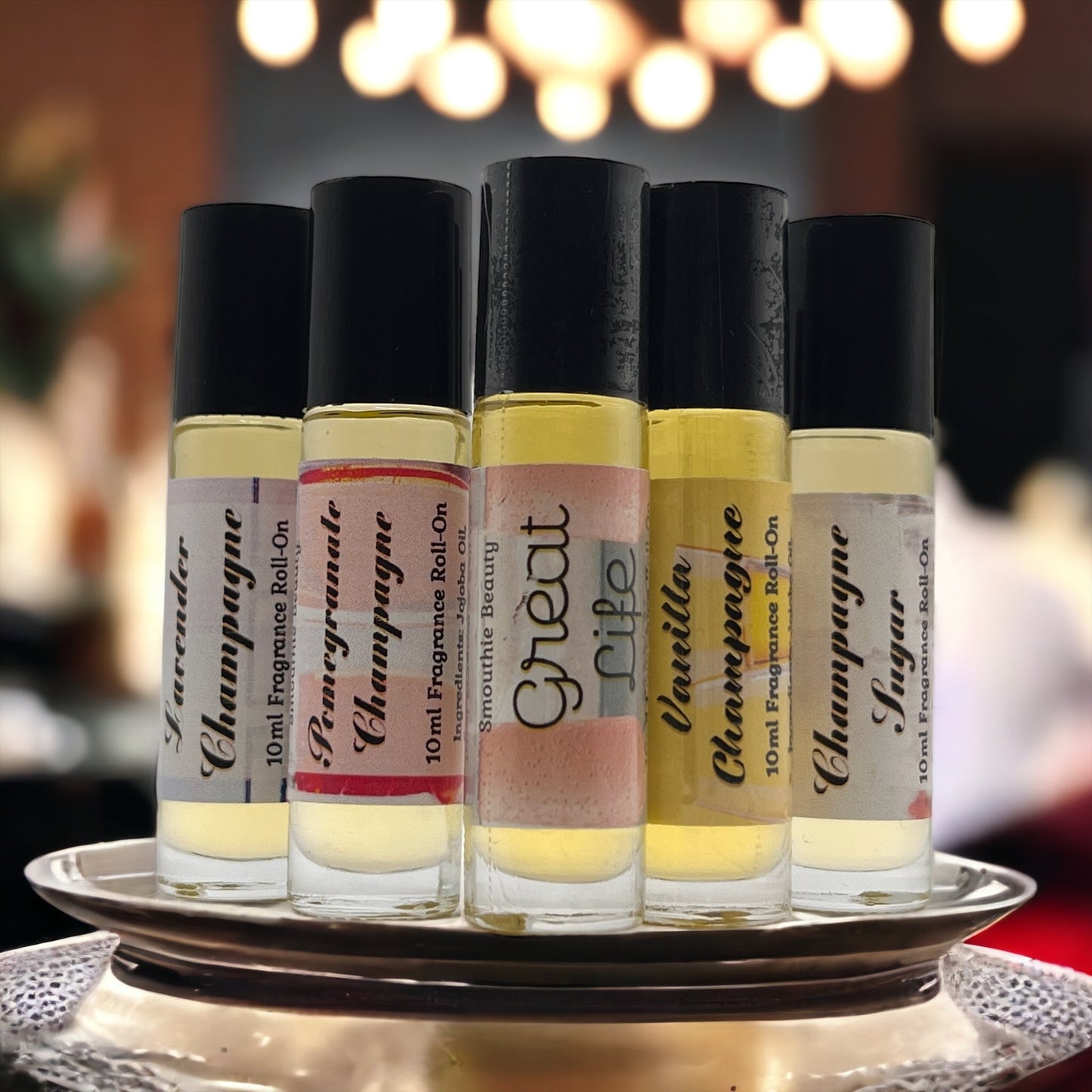 Champagne Scented Fragrance Roll On Gift Set