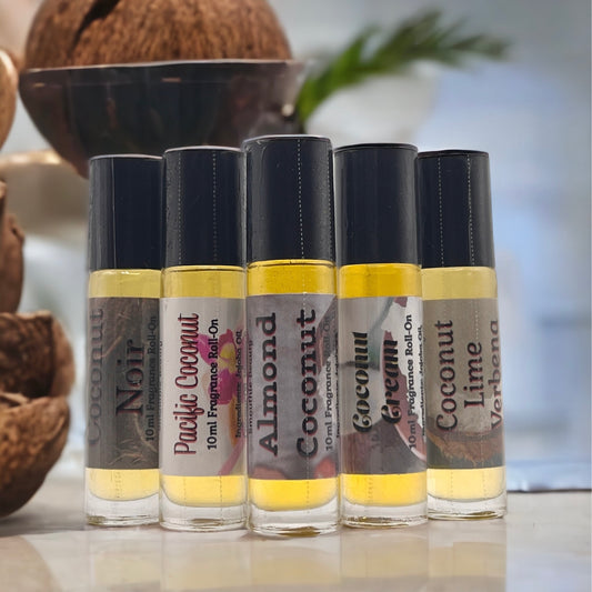 Coconut Scented Fragrance Roll On Gift Set