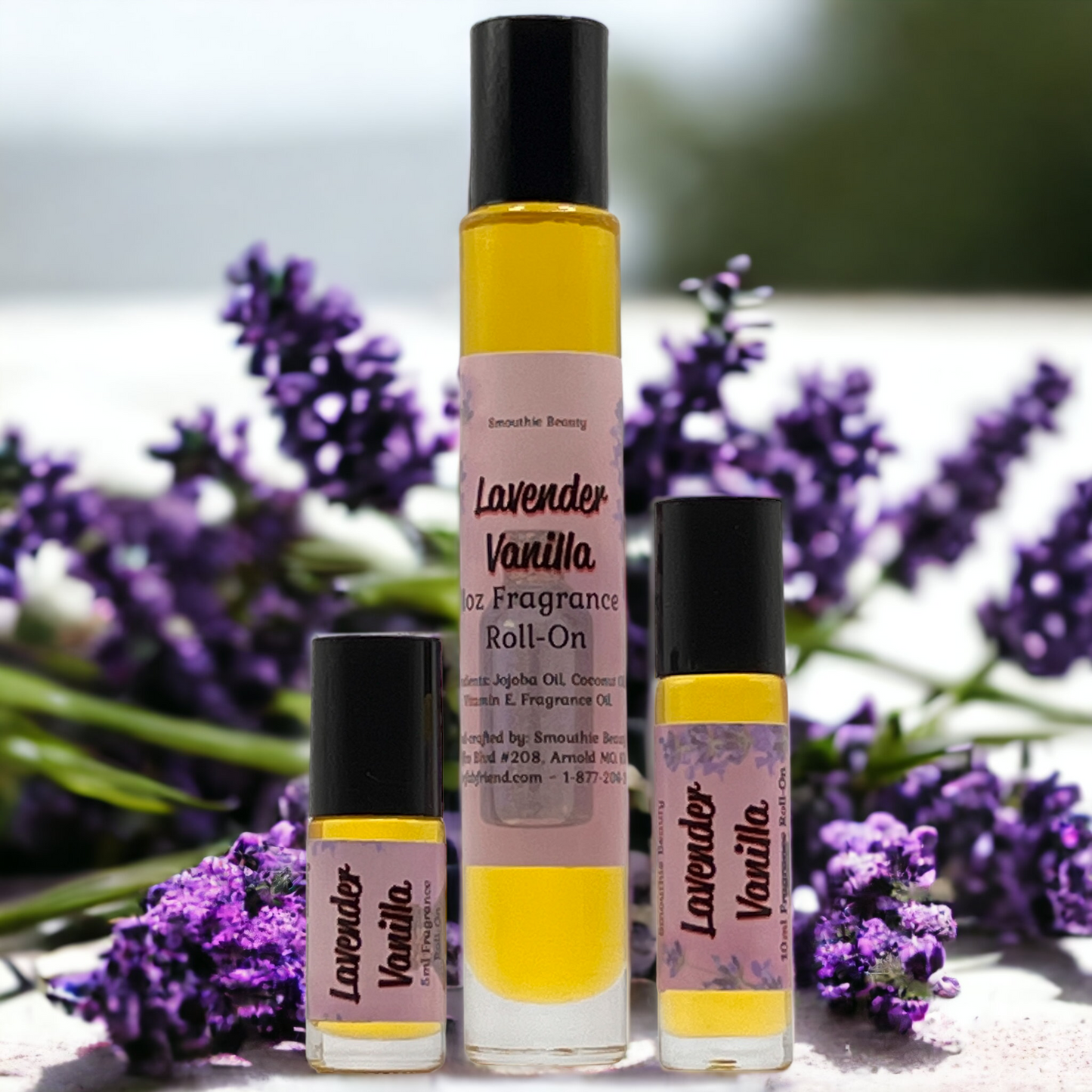 Lavender Vanilla Aromatherapy Essential Oil Fragrance Roll On