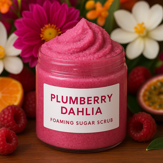 Plumberry Dahlia Foaming Sugar Scrub