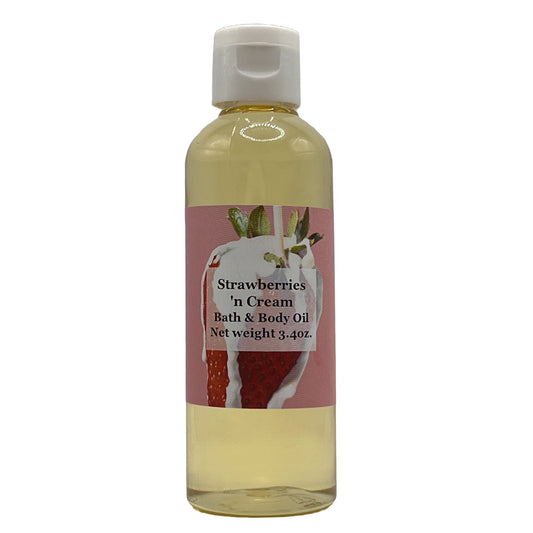 Strawberries 'n Cream Bath, Body & Massage Oil