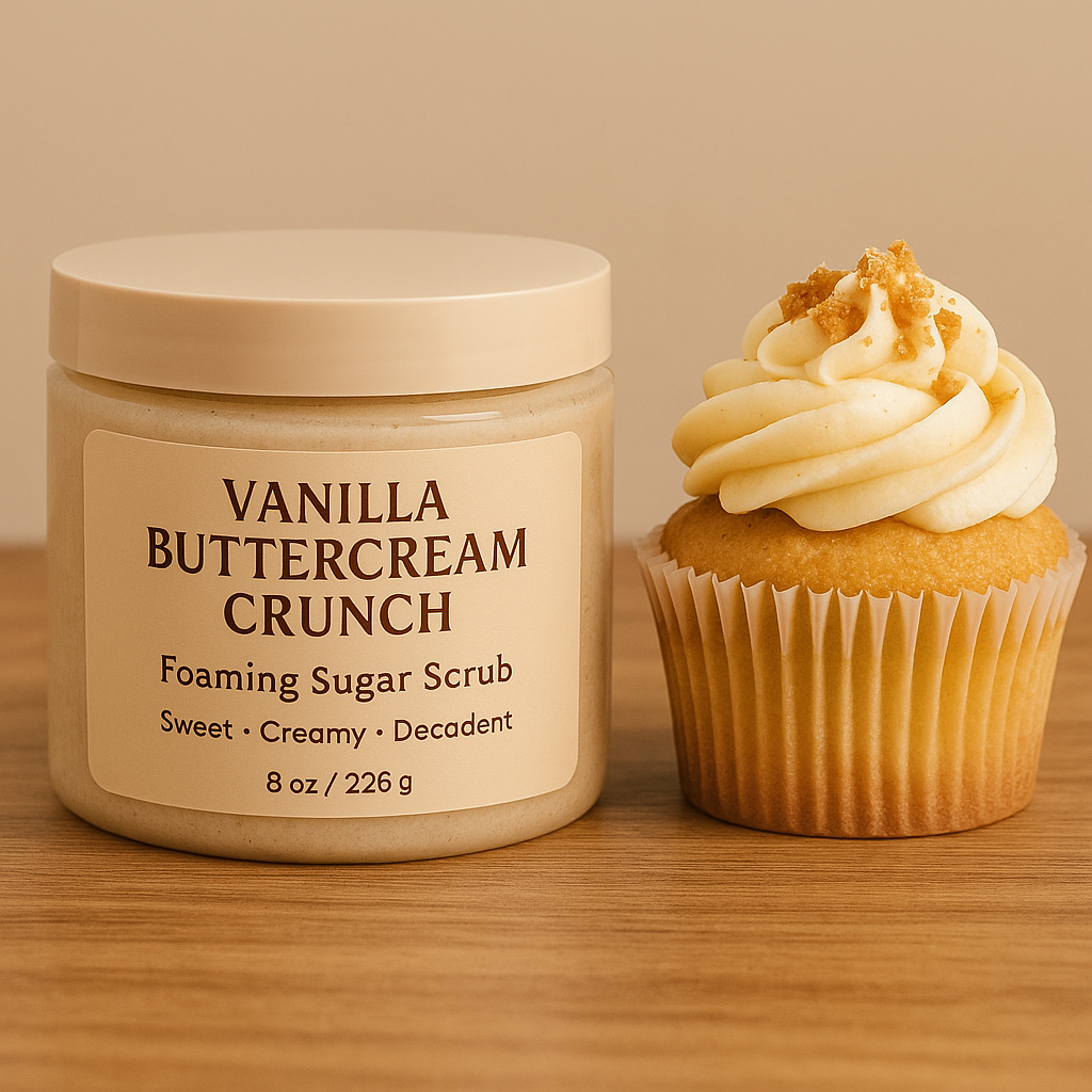Vanilla Buttercream Crunch Foaming Sugar Scrub