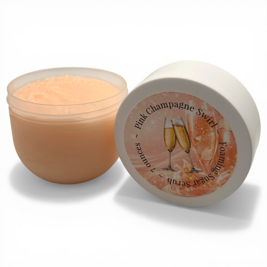 Pink Champagne Swirl - Foaming Sugar Scrub