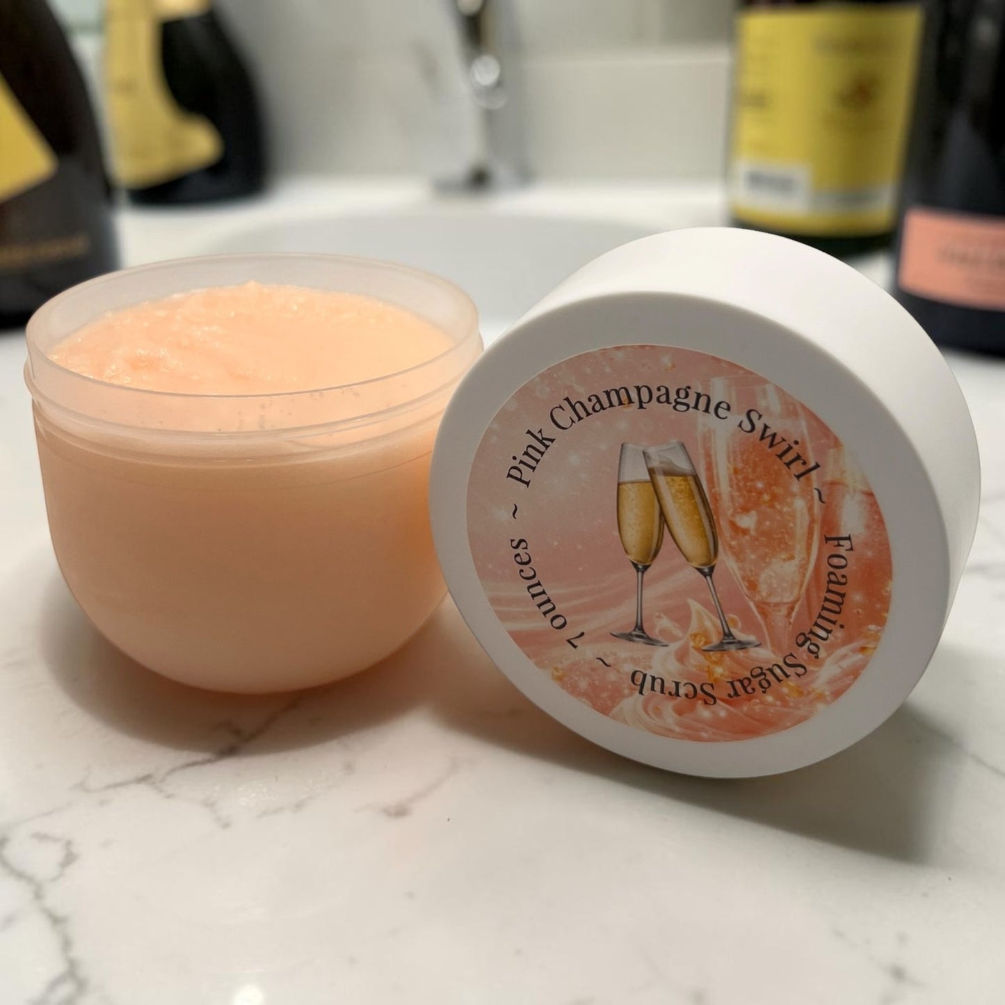 Pink Champagne Swirl - Foaming Sugar Scrub