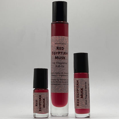 Red Egyptian Musk Perfume Oil Fragrance Roll On